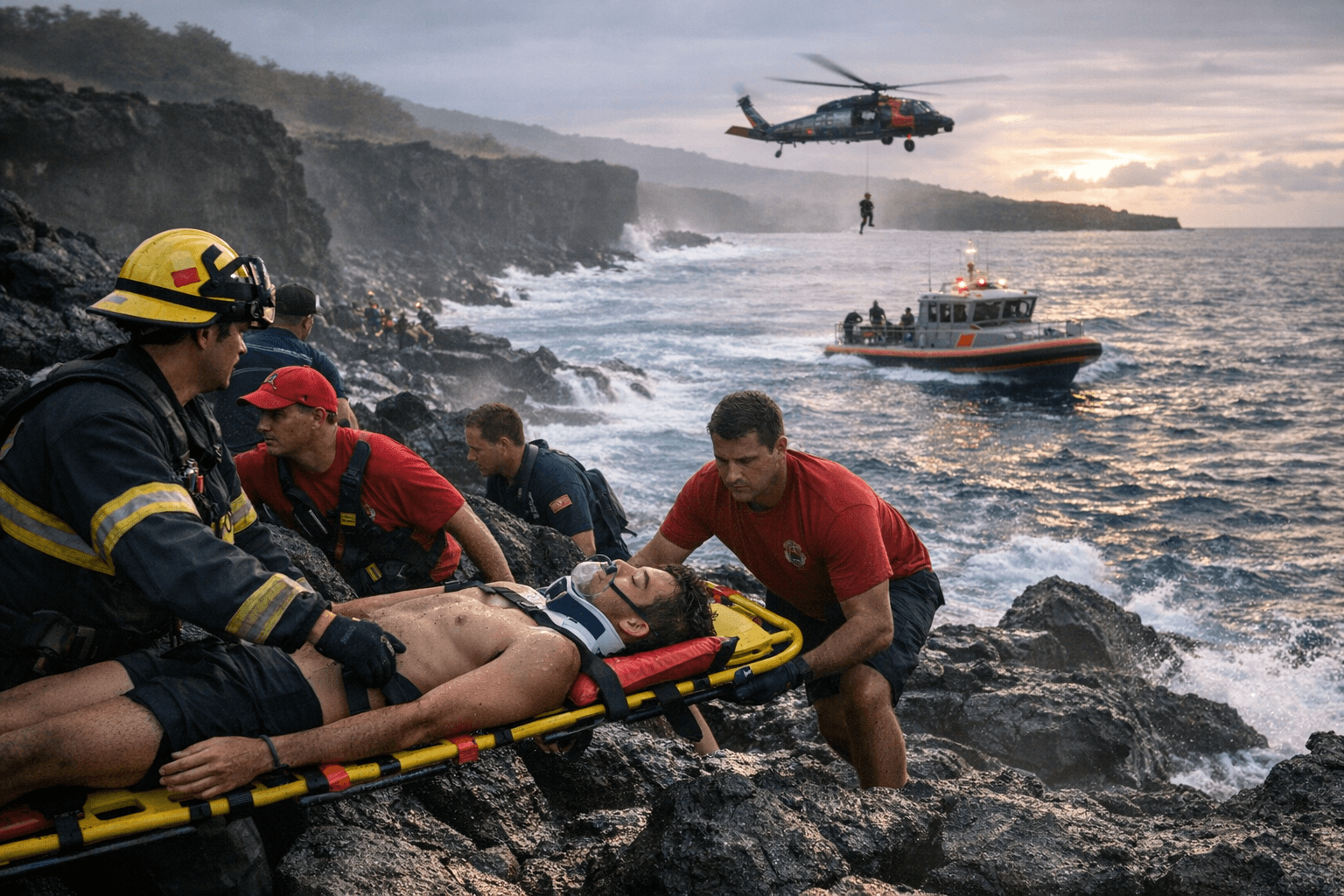 Kailua-Kona man dies after cliff jump rescue at Lekeleke Bay