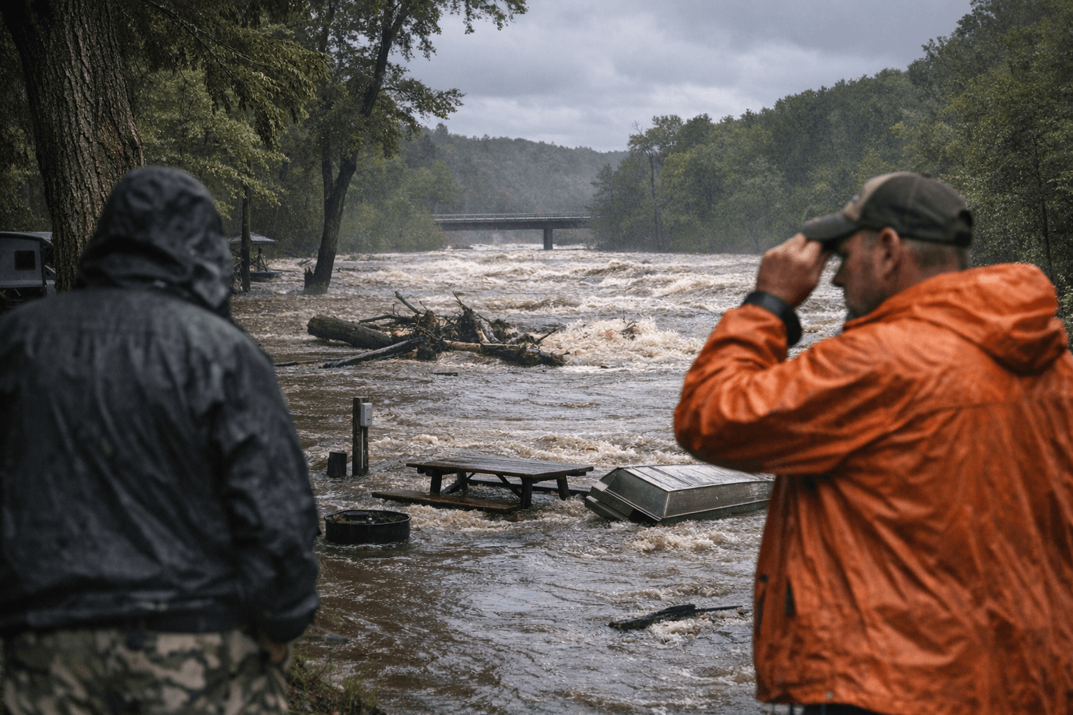Flash flood warning issued downstream from Tippy Dam, flooding continues on Manistee River