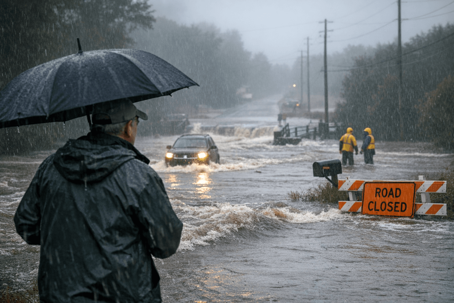 Heavy rain hits Grand Traverse County, Flood Watch continues through Wednesday