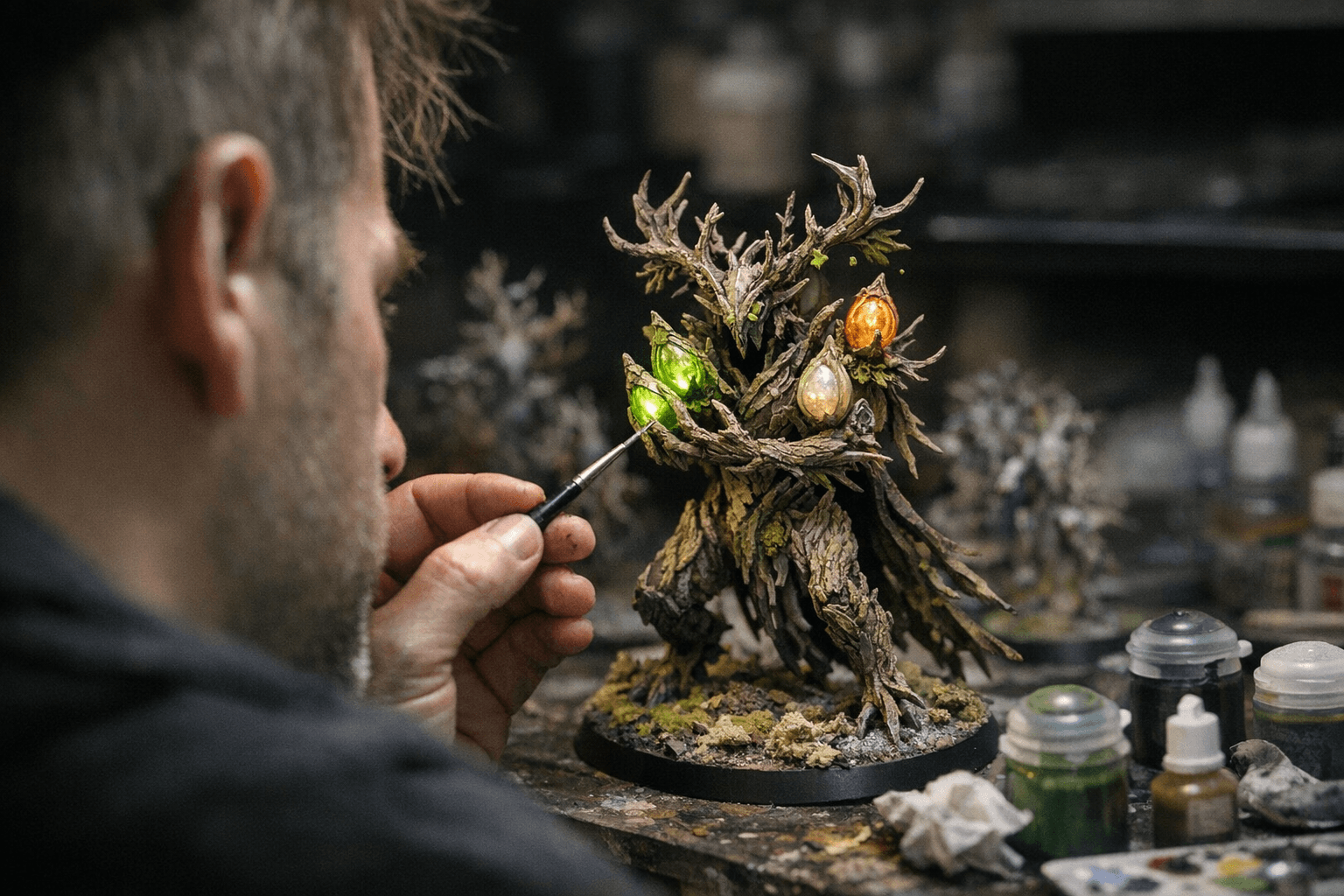 Warhammer guides painters through Sylvaneth soulpods on new Grove Guardian model