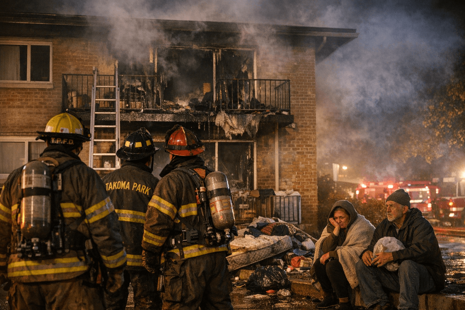 Takoma Park apartment fire displaces seven, causes $90,000 in damage