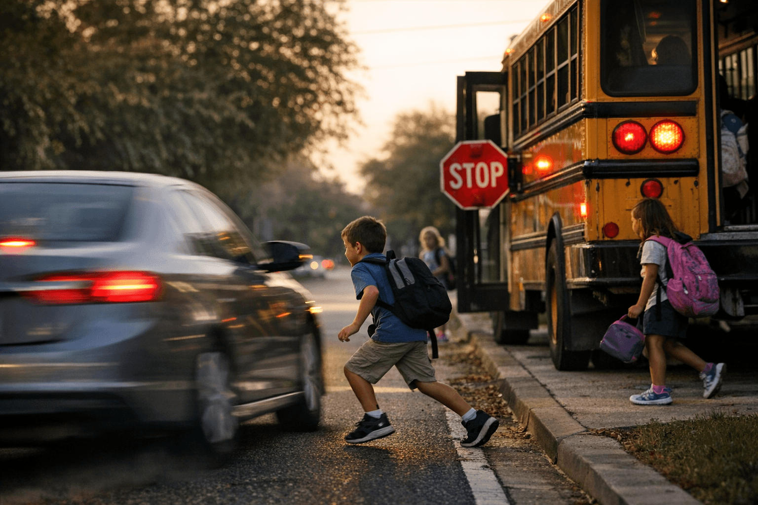 Orange County video shows drivers illegally passing school buses, near misses with children