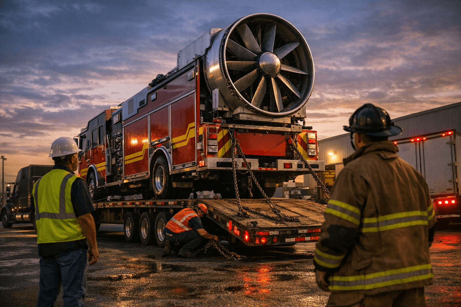 Fresno company ships first-of-its-kind firefighting truck to Kansas City