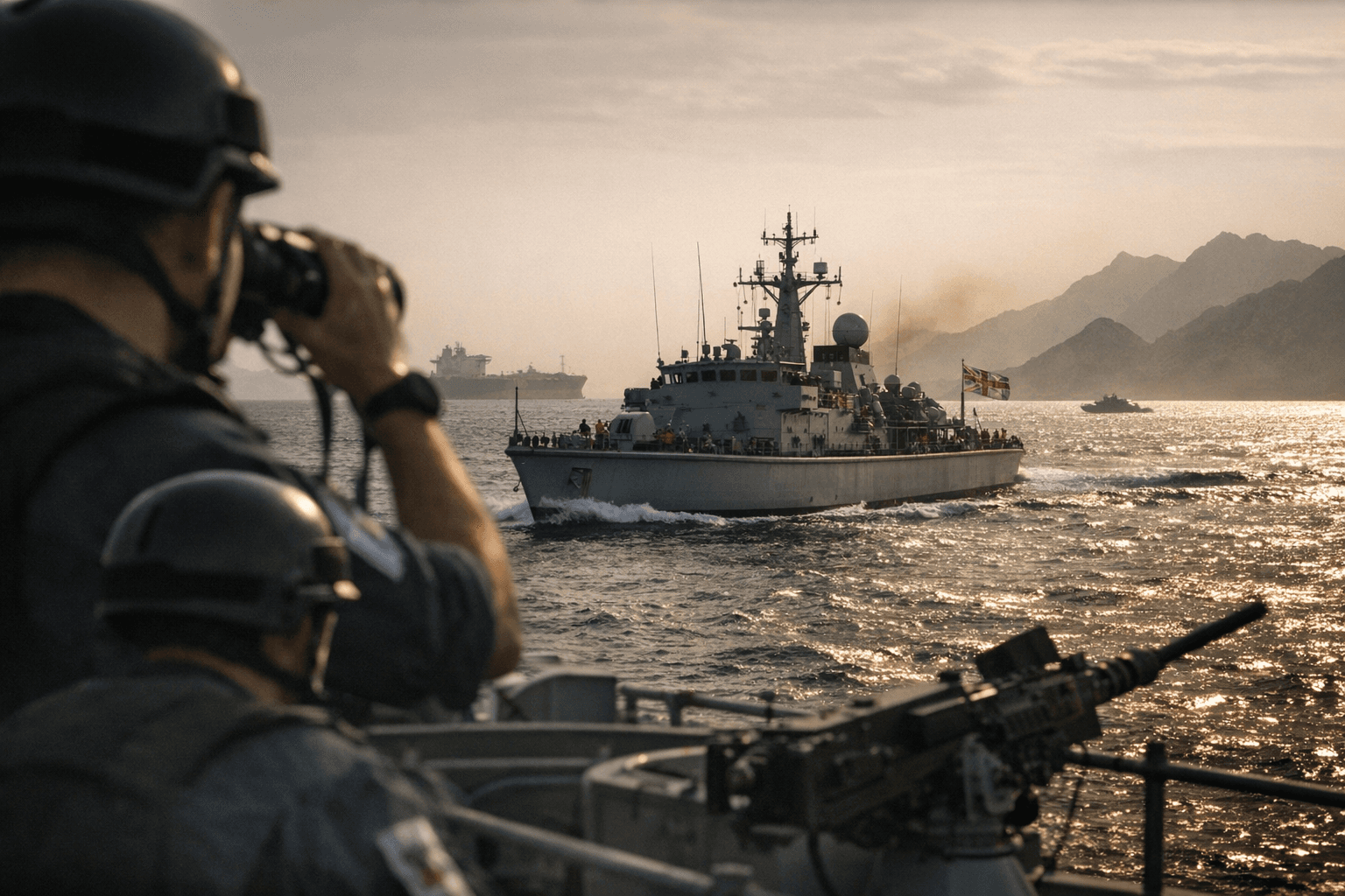 UK keeps minesweepers in Strait of Hormuz as blockade pressure grows