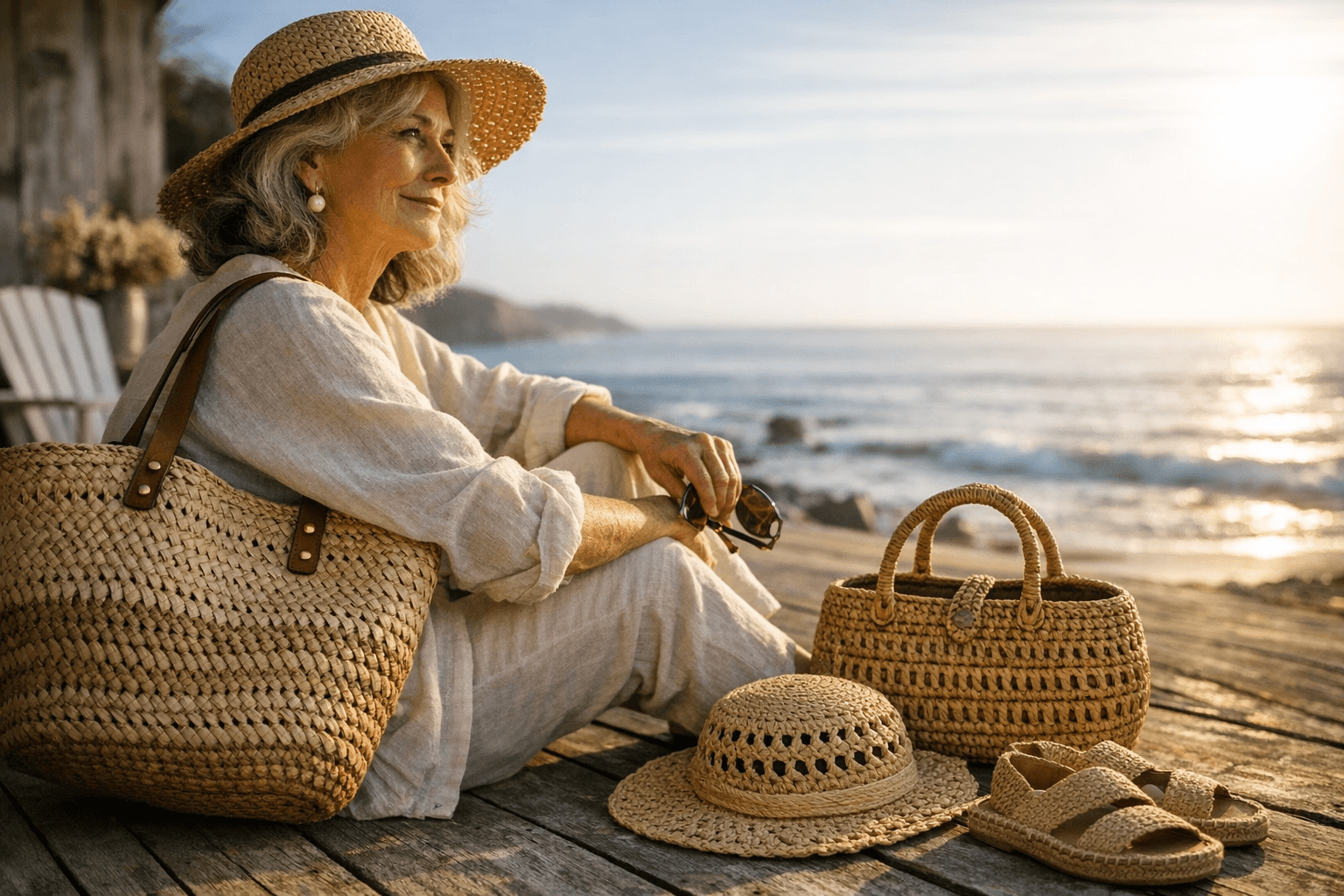 Woven Accessories Define Coastal Grandmother Style for Spring 2026