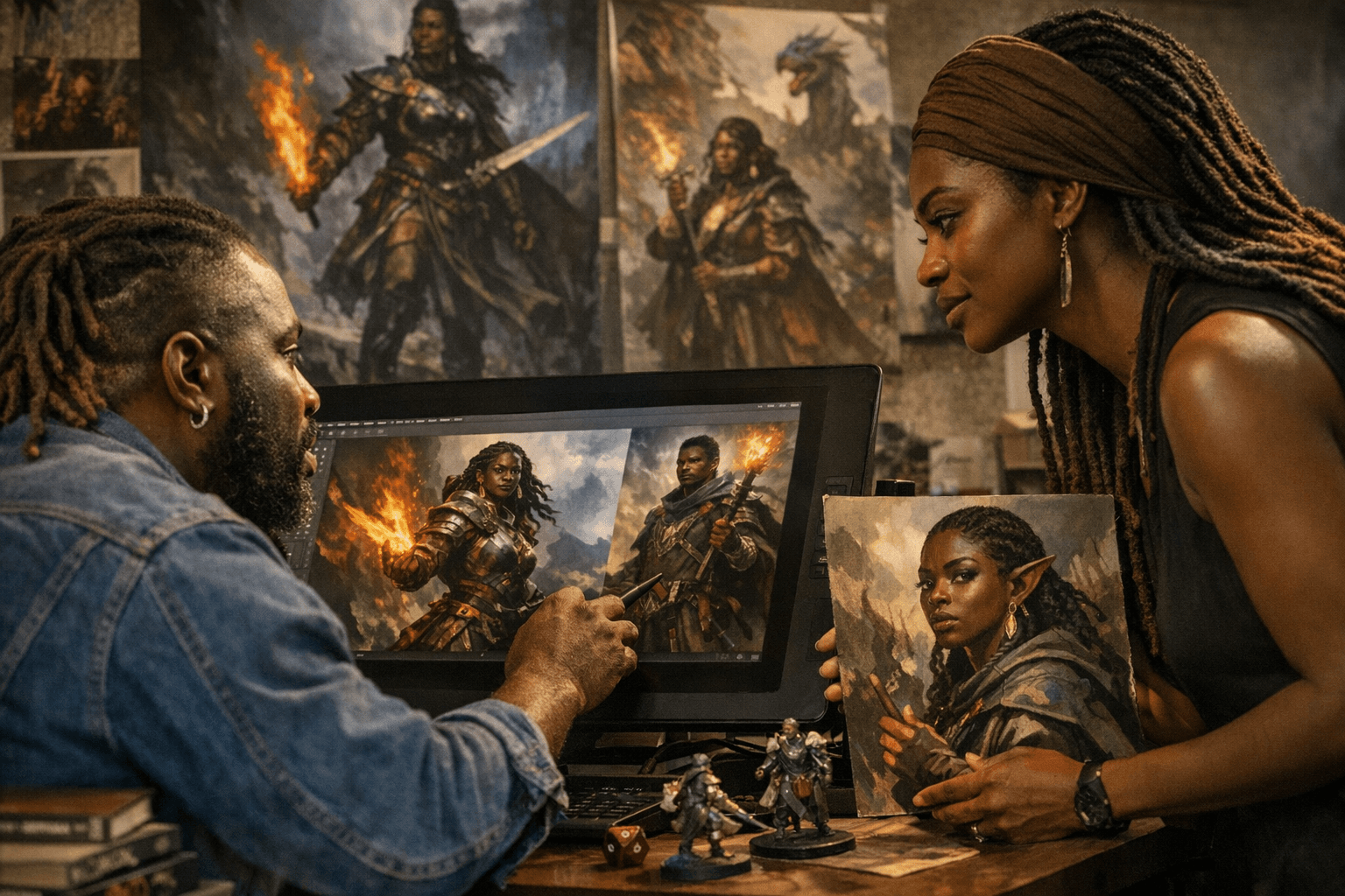 Wizards of the Coast artists push Black representation in D&D and Magic