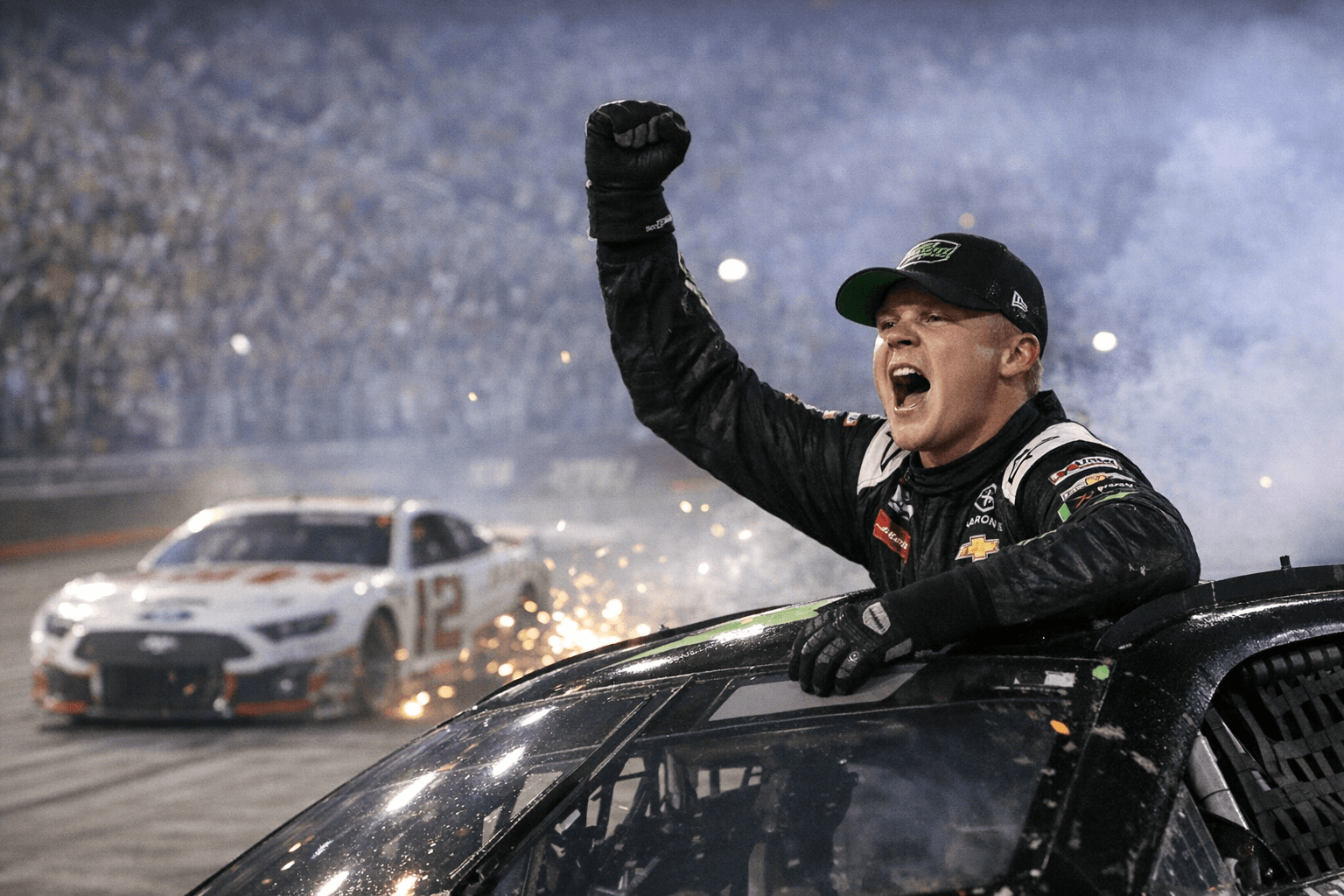 Ty Gibbs wins first Cup race at Bristol in overtime thriller