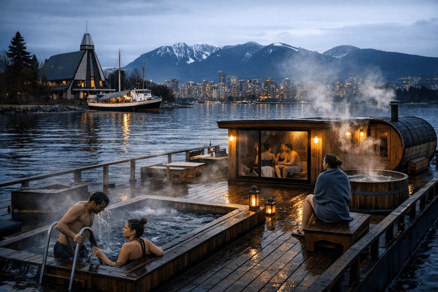 Vancouver Maritime Museum backs cold plunge sauna barge to shore up finances