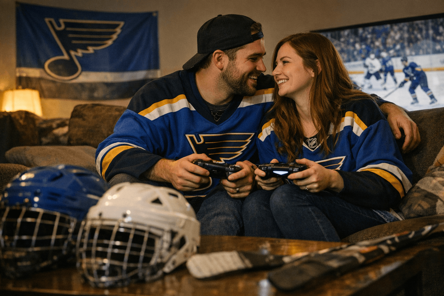 St. Louis couple's hockey fandom and gaming spark love online