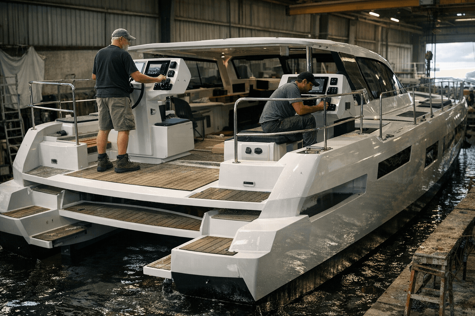 Balance Catamarans Reveals 540 Build Progress, New VersaStern and Helm Design