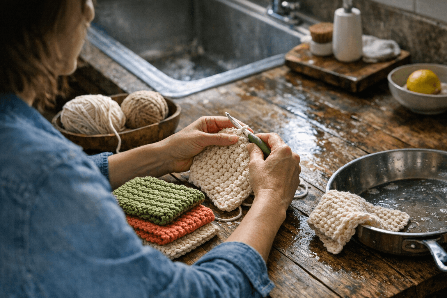 April Dishcloth Crochet Club Offers Quick, Useful Projects and Texture