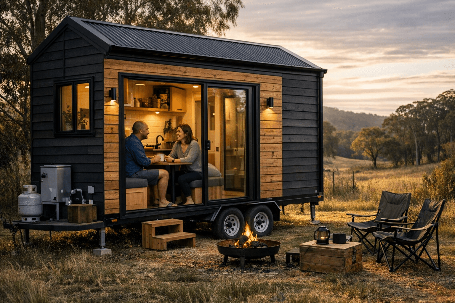 Australia’s Audrey tiny house packs two-person comfort into 7.2 meters