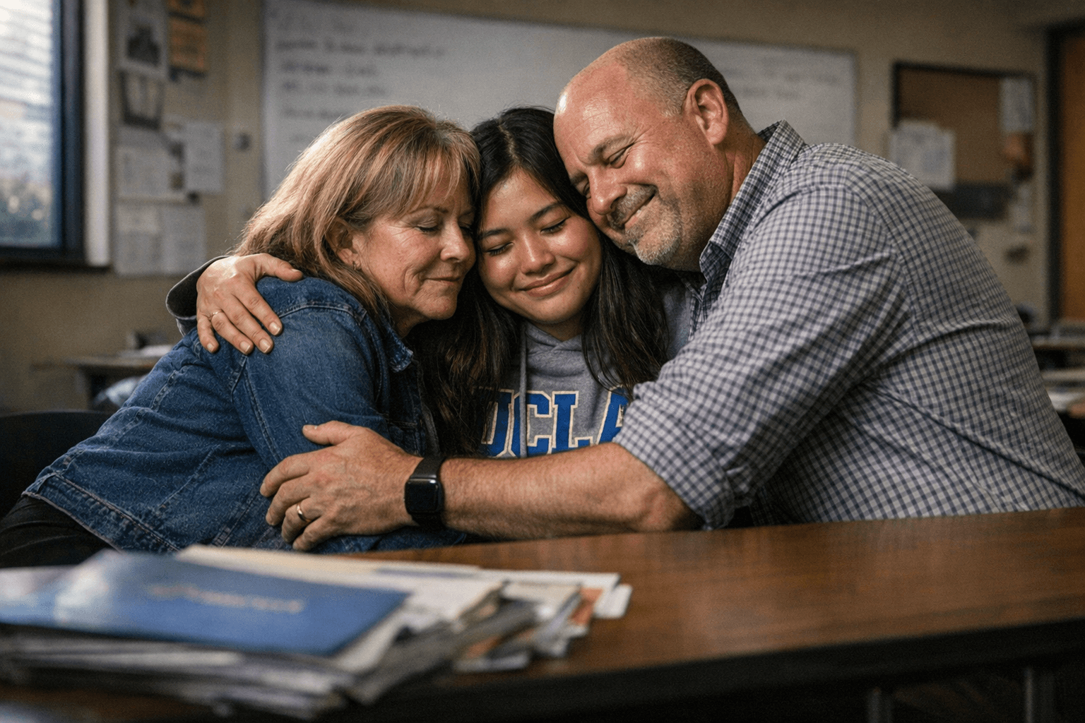 UCLA student reunites with teachers who helped her recover and apply to college