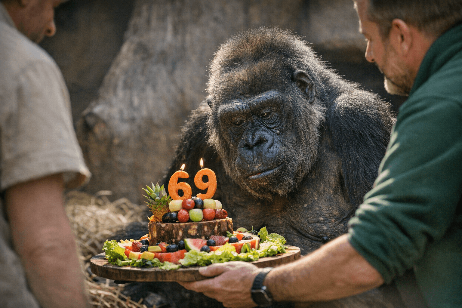 World's oldest captive gorilla Fatou marks 69th birthday in Berlin