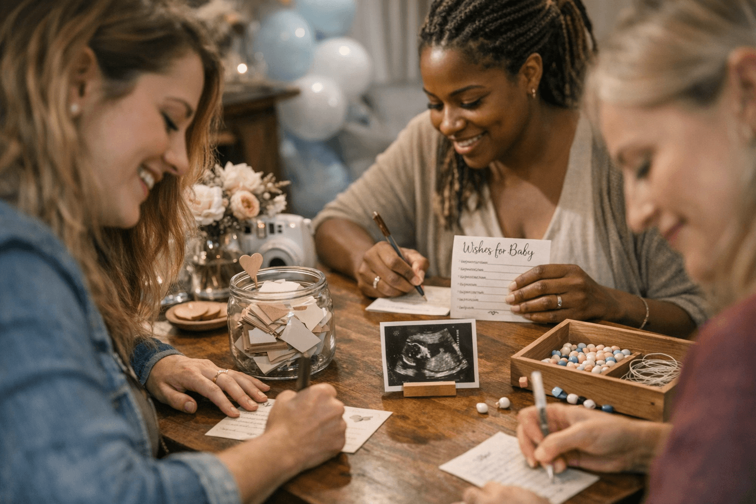 Low-pressure baby shower activities guests can enjoy, keep as keepsakes