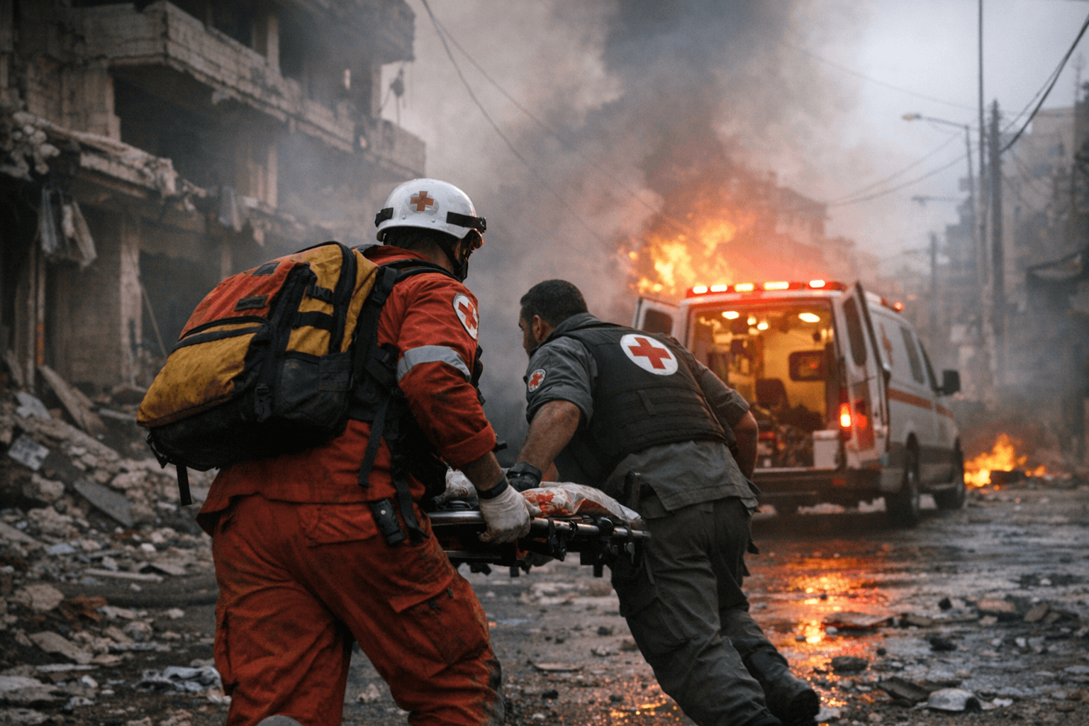 Abandoned Nabatieh, paramedics risk lives amid deadly strikes