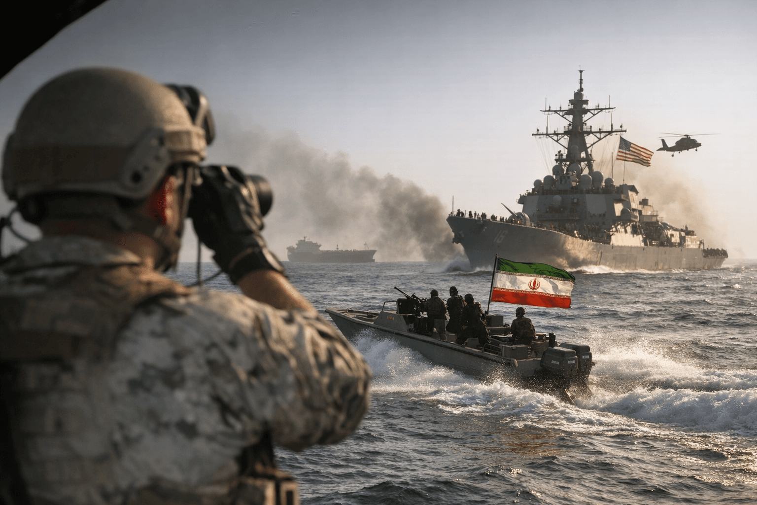 Trump Threatens Iranian Ships as U.S. Begins Maritime Blockade