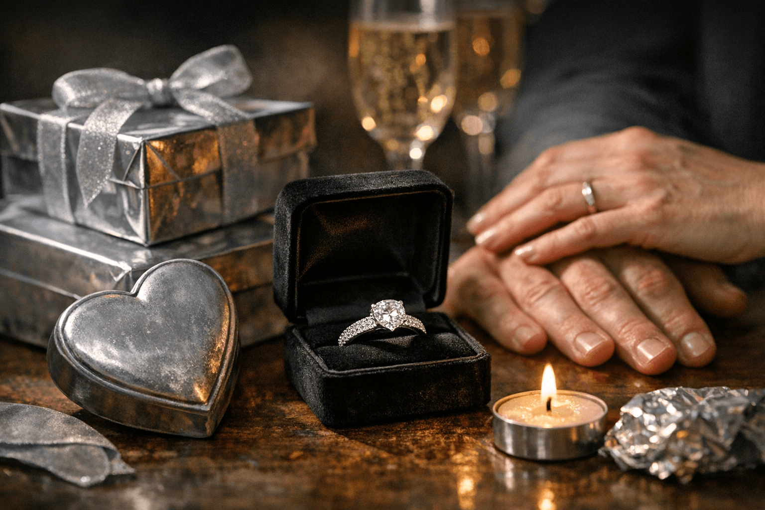 10th Anniversary Gifts, Tin, Aluminum and Diamond Jewelry Ideas