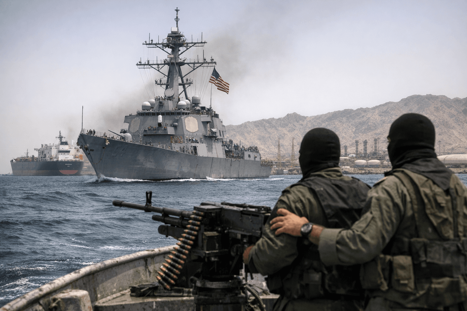 U.S. warships block Iranian ports after peace talks collapse