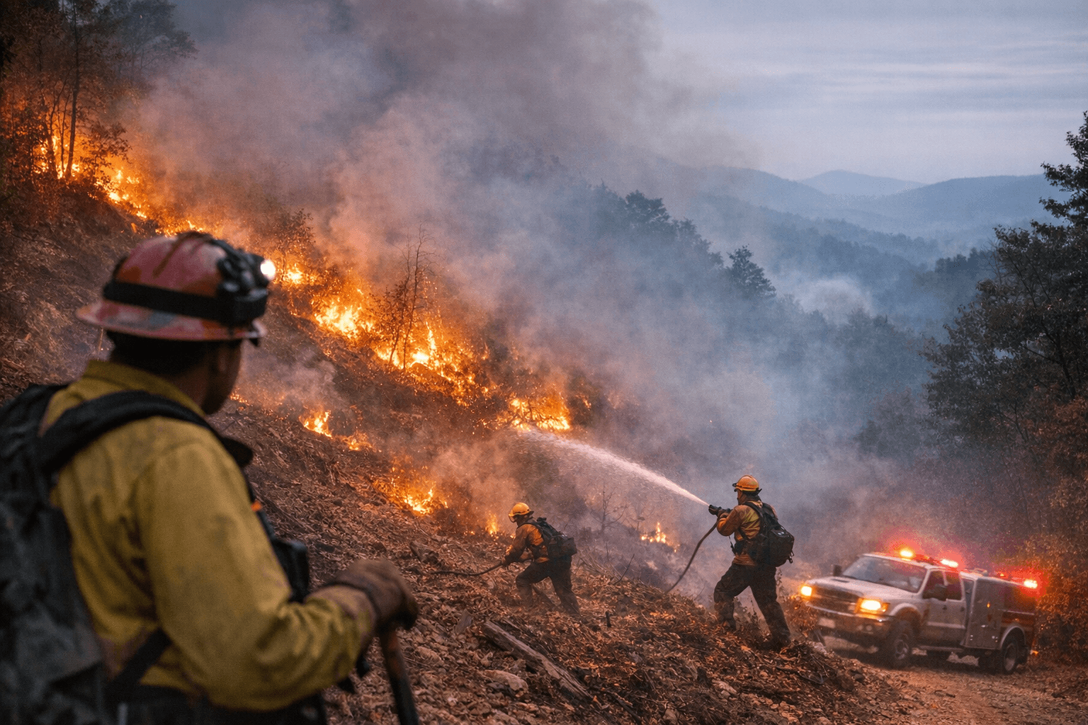 McDowell County among five counties facing 12 active brush fires