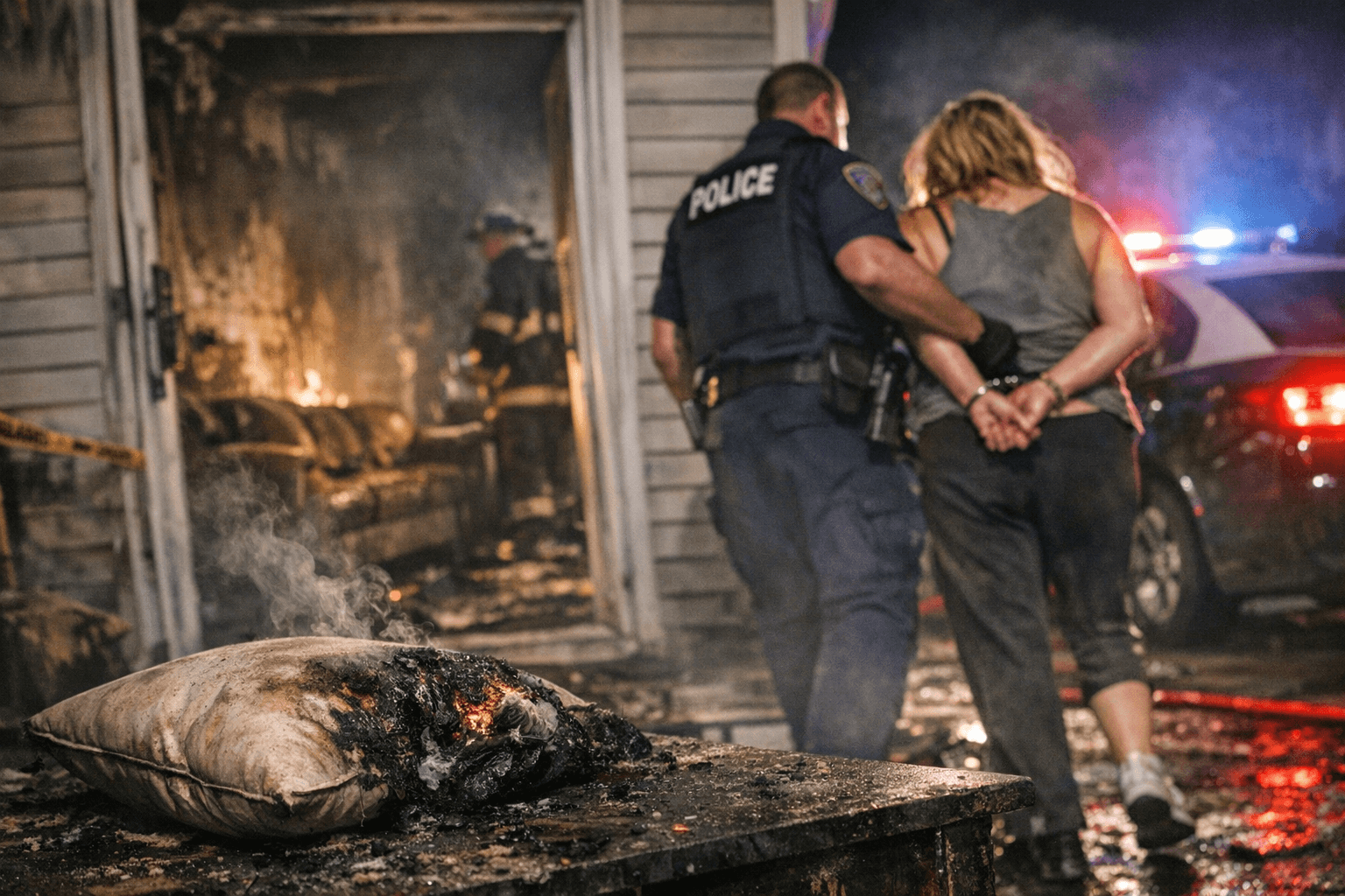 Seaford woman charged with arson after allegedly igniting pillow in dispute