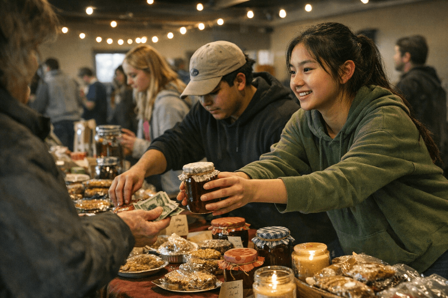 Storm Lake students learn business skills at spring market, sell homemade goods