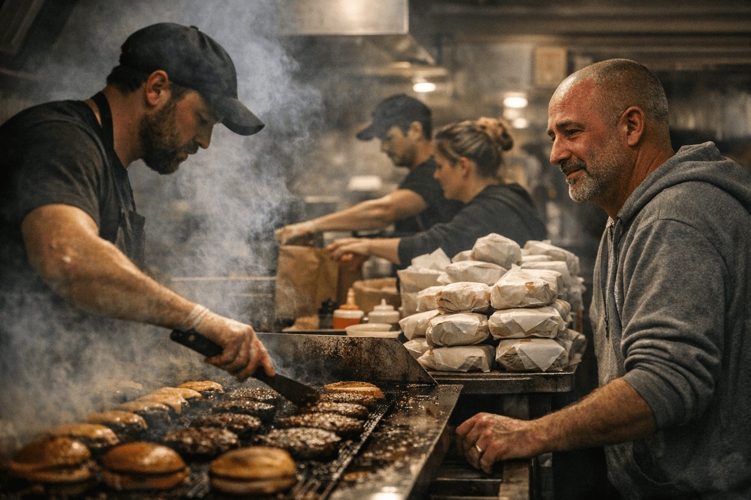 Traverse City burger shop sells 3,000 meals, raises funds for rival owner