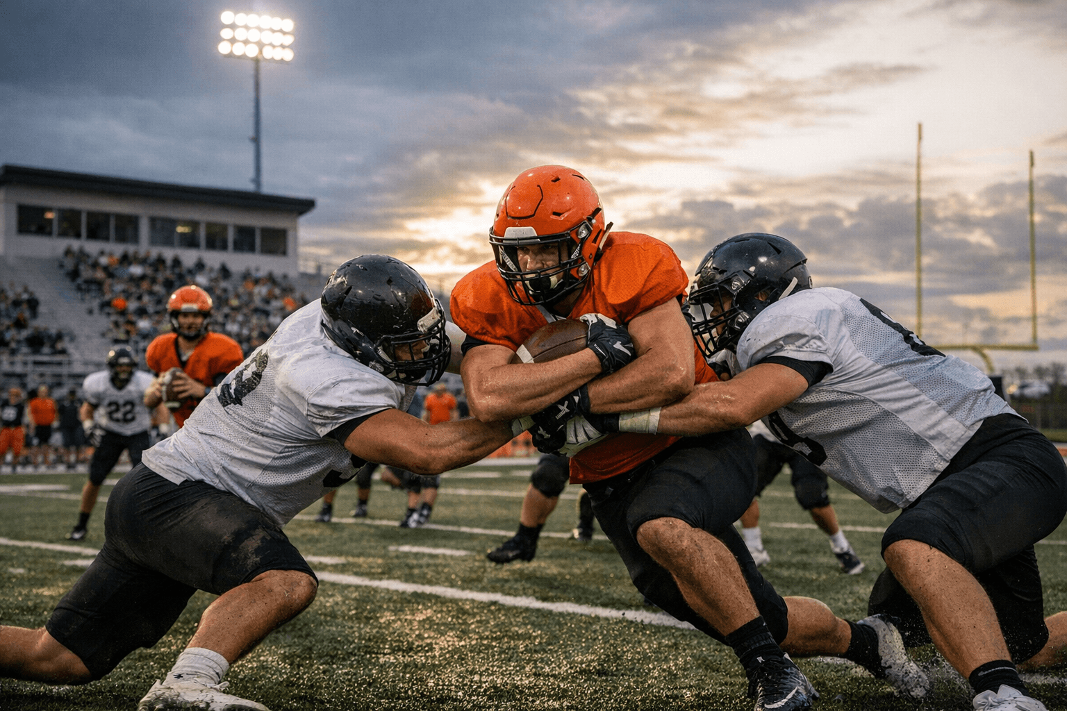 Jimmies scrimmage on campus, build foundation during spring practice