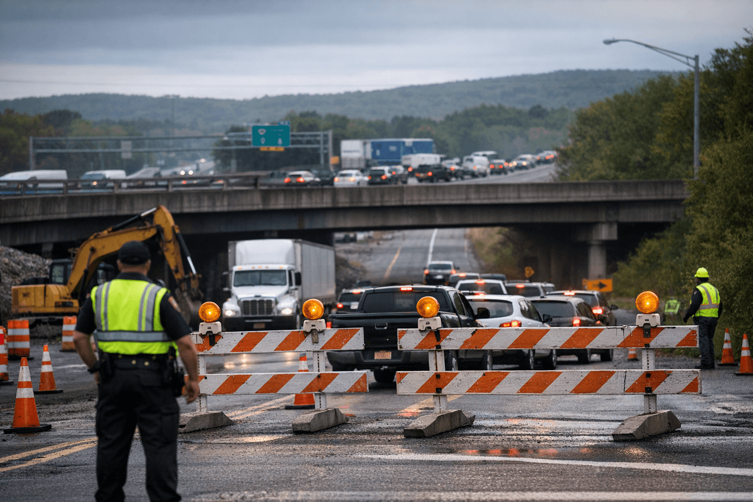 State Route 52 closes at I-84 in Newburgh for two days