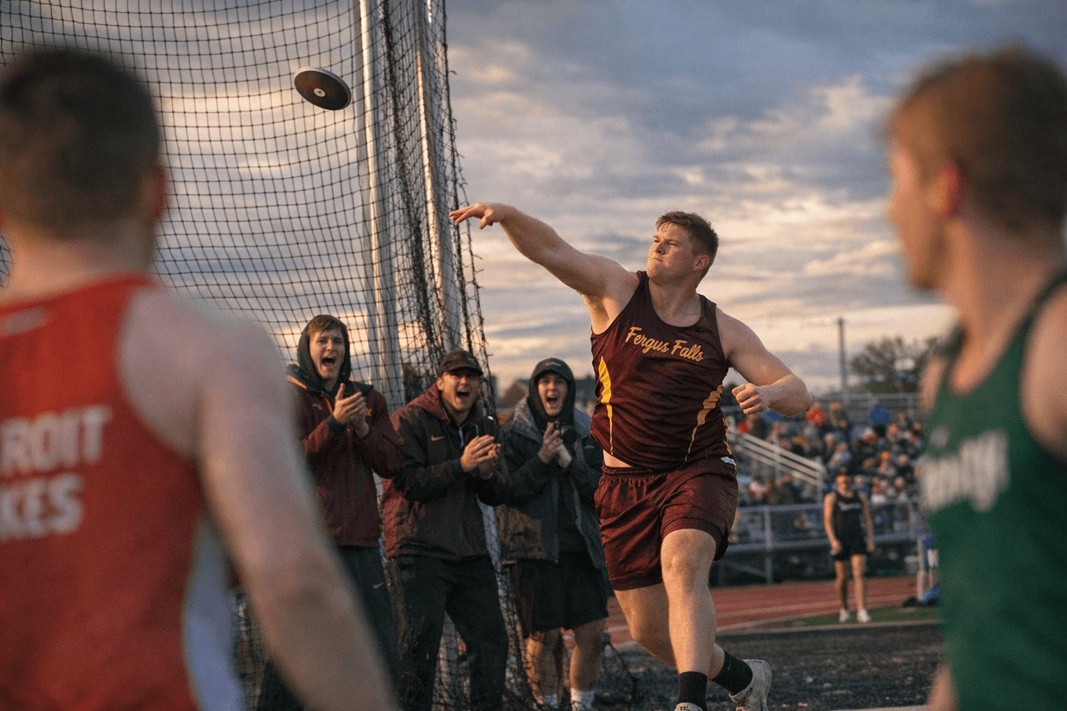 Fergus Falls boys track takes third, wins key events at home meet