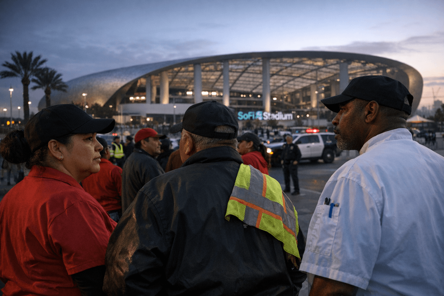 SoFi Stadium workers threaten strike, demand no ICE at World Cup