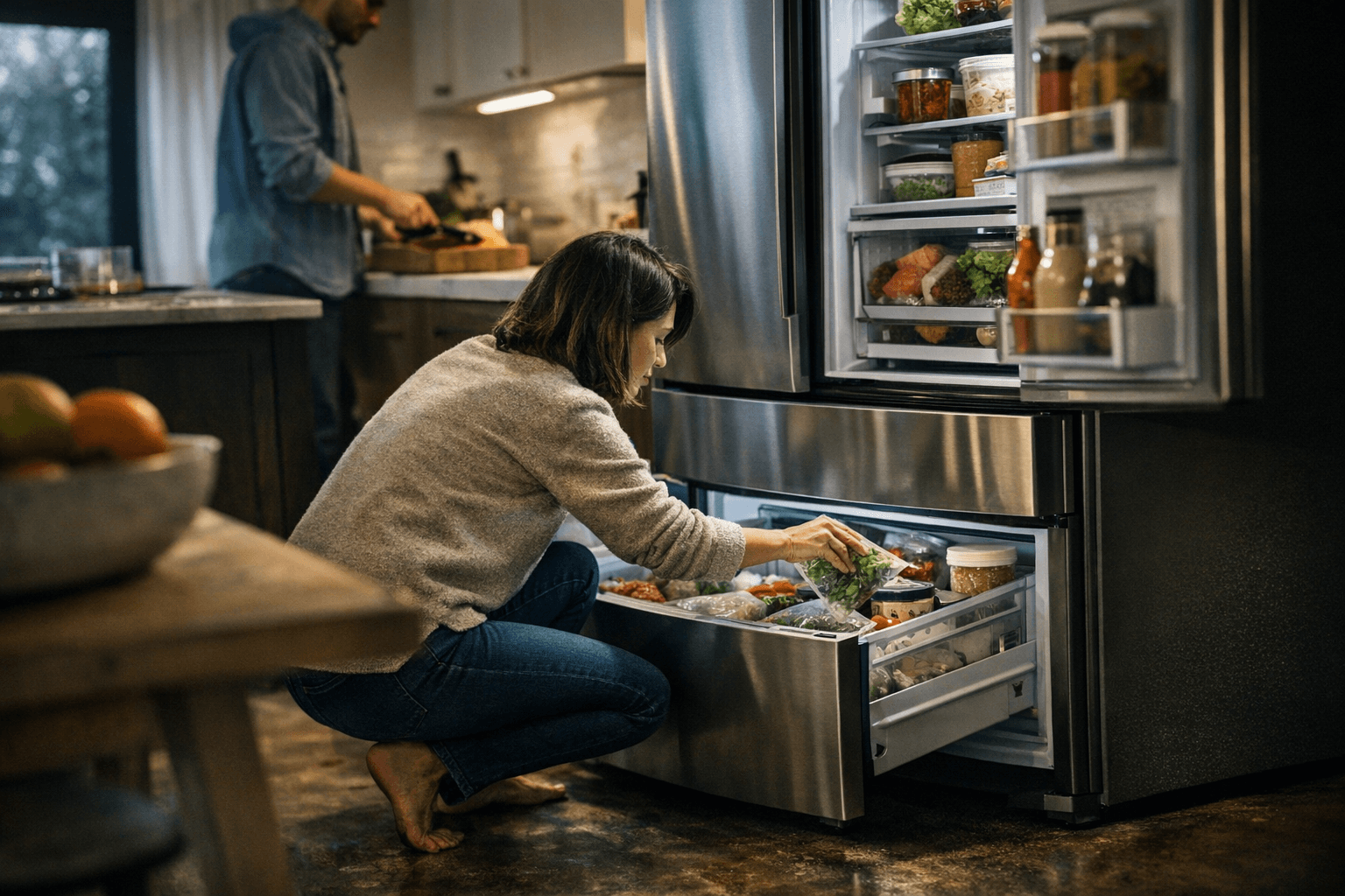 מקרר מקפיא תחתון: נוחות יומיומית, חיסכון במקום ועיצוב מודרני