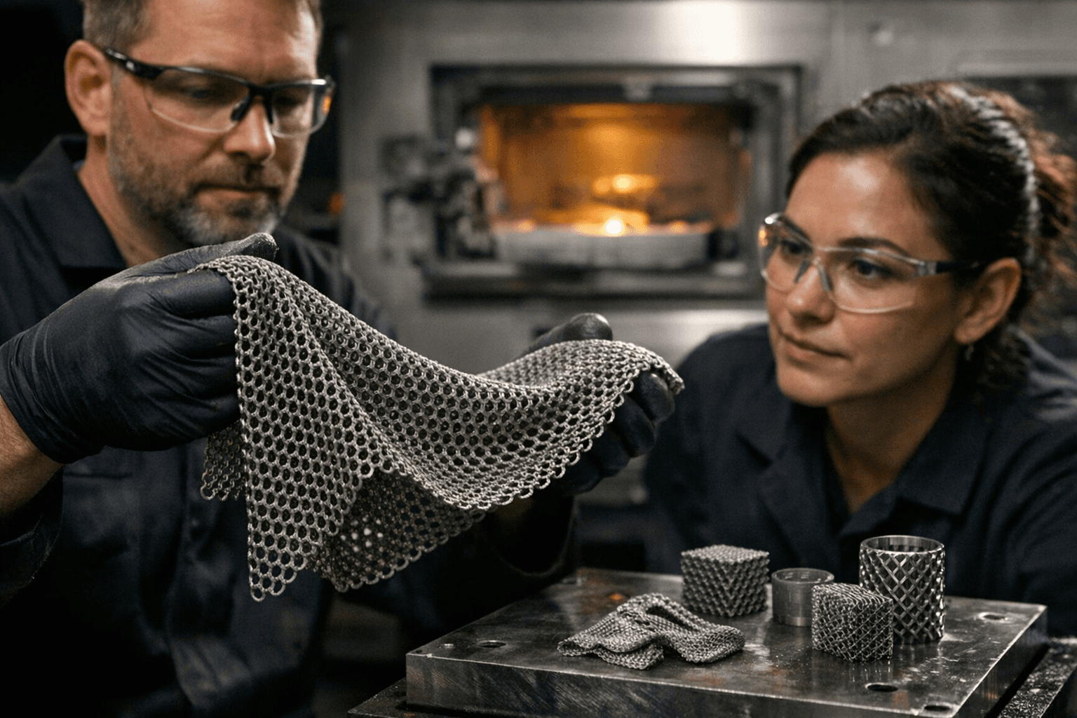 3D-Printed Titanium Chainmail Mimics Cloth, Yet Stays Strong and Lightweight