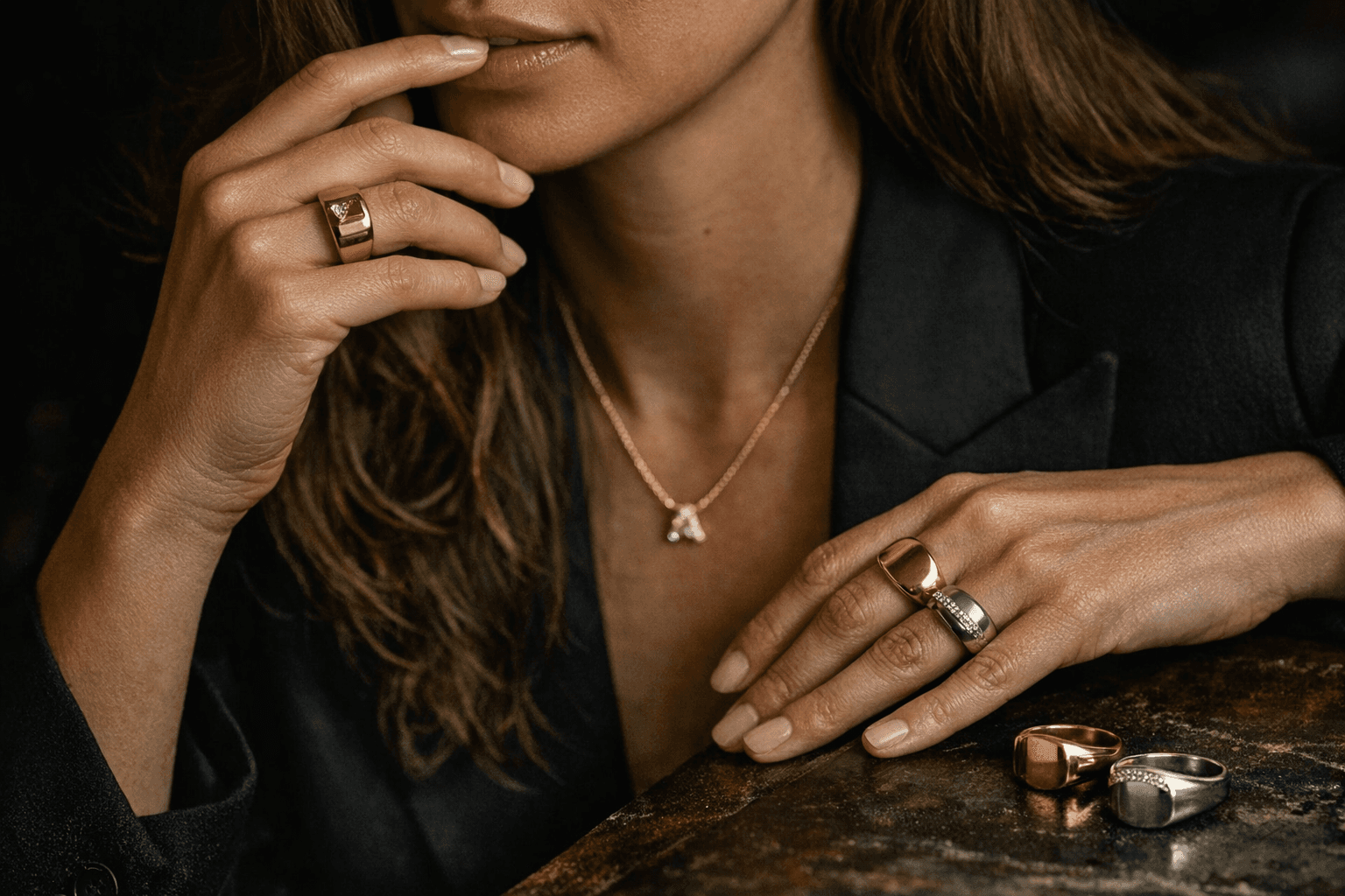 Letter Jewelry Returns, Alison Lou and Boochier Update the Signet Ring