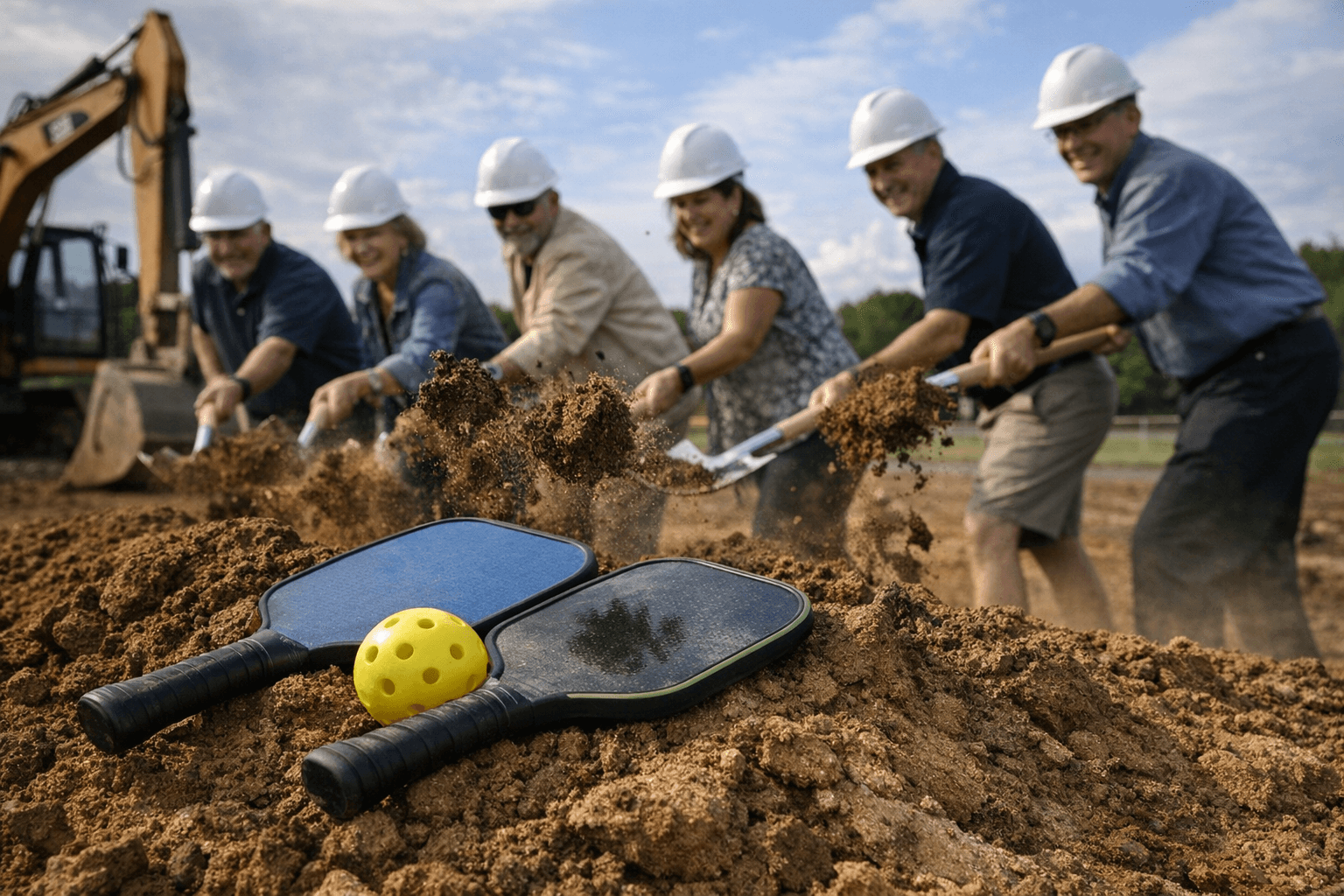 Leesburg breaks ground on first municipal pickleball courts near Freedom Park