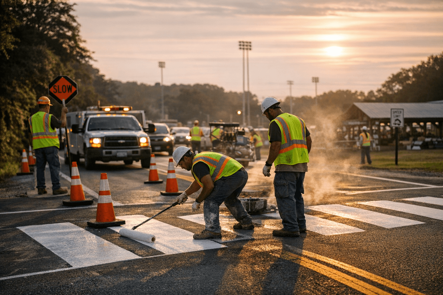 Alternating lane closures planned on Sandy Hook Road for crosswalk work