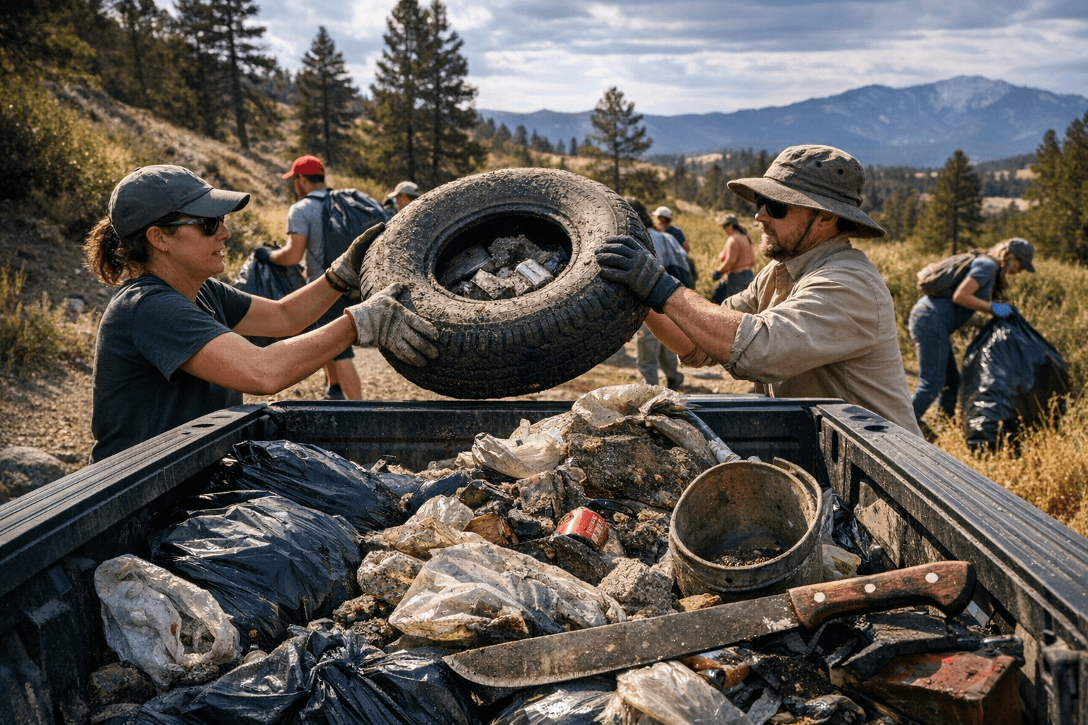 Volunteers remove 500 pounds of trash from Helena recreation areas