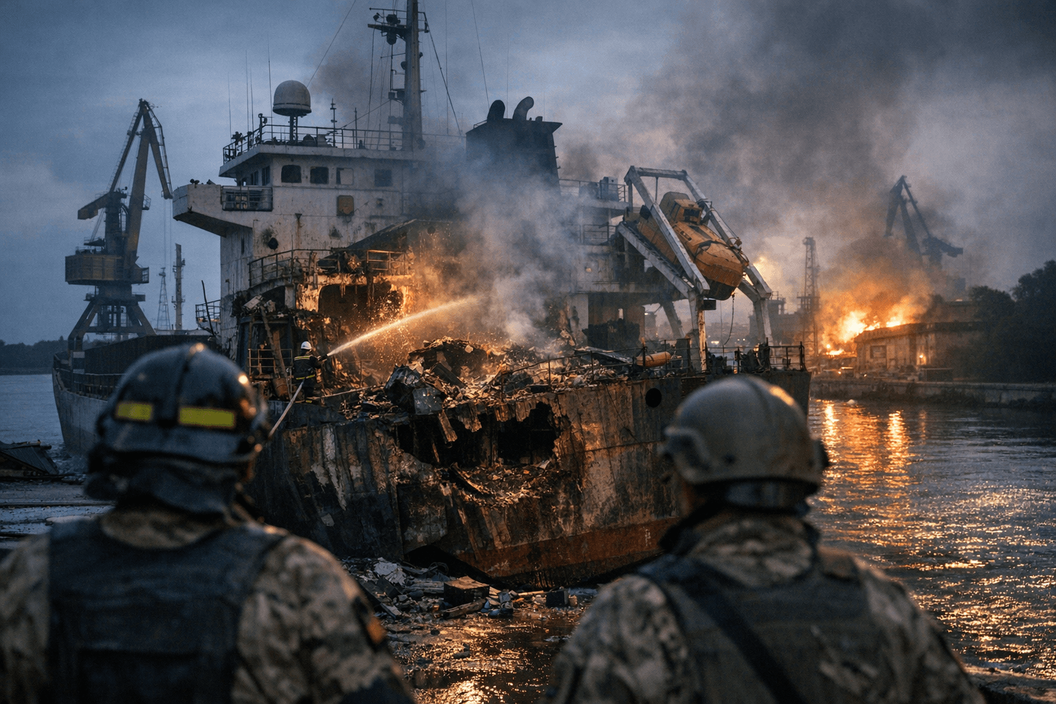 Russian drones strike Ukraine's Izmail port, damaging vessel and infrastructure