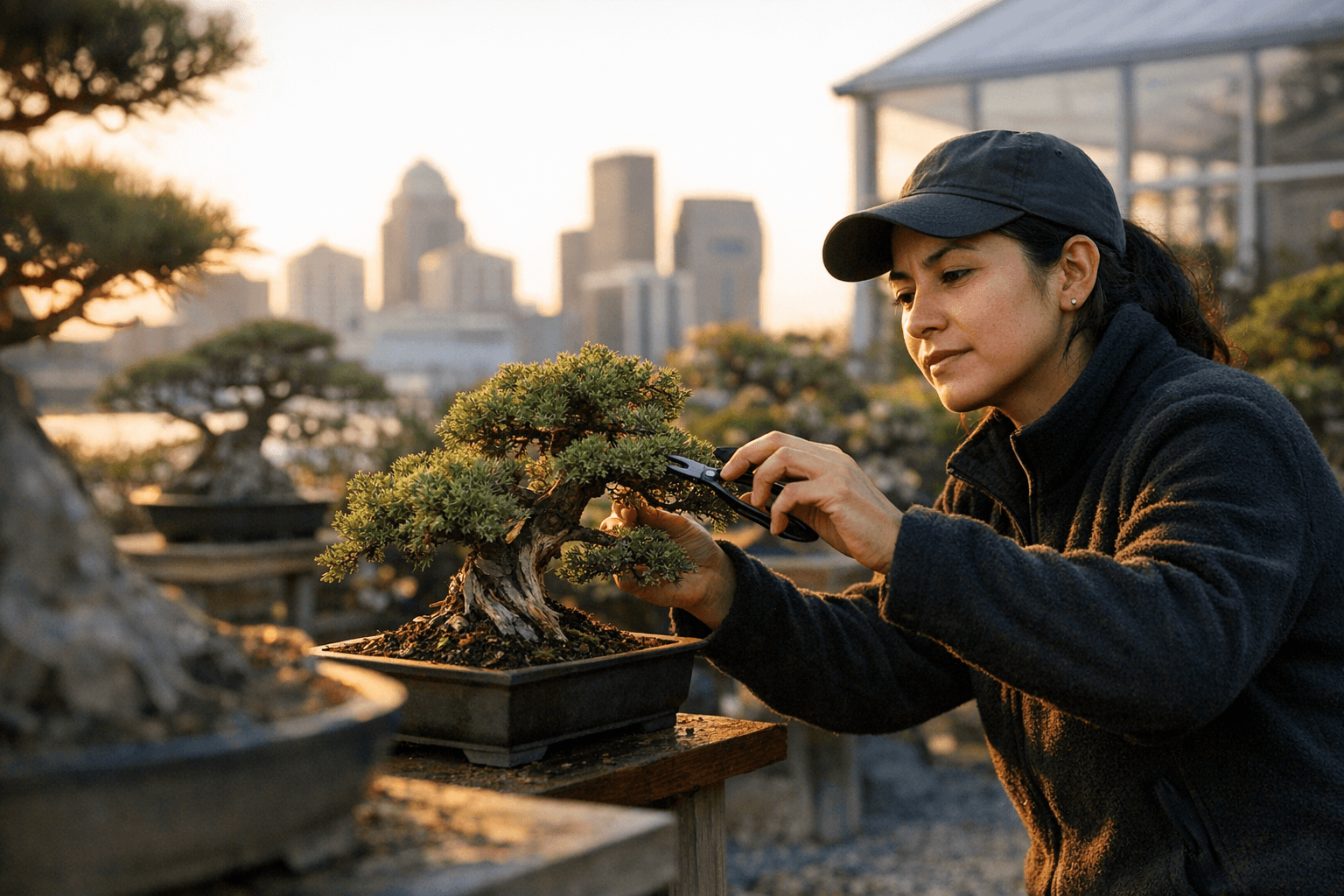Waterfront Botanical Gardens names Angelica Ramirez first bonsai curator