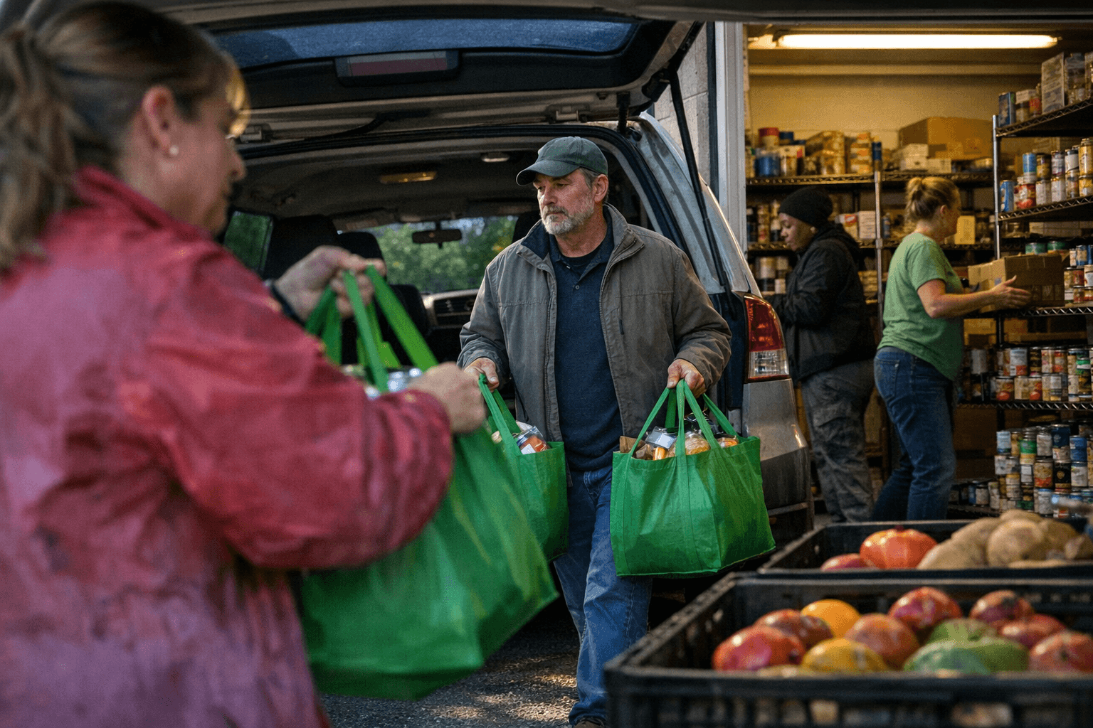 A Simple Gesture FAQ explains mission, programs, and pantry network