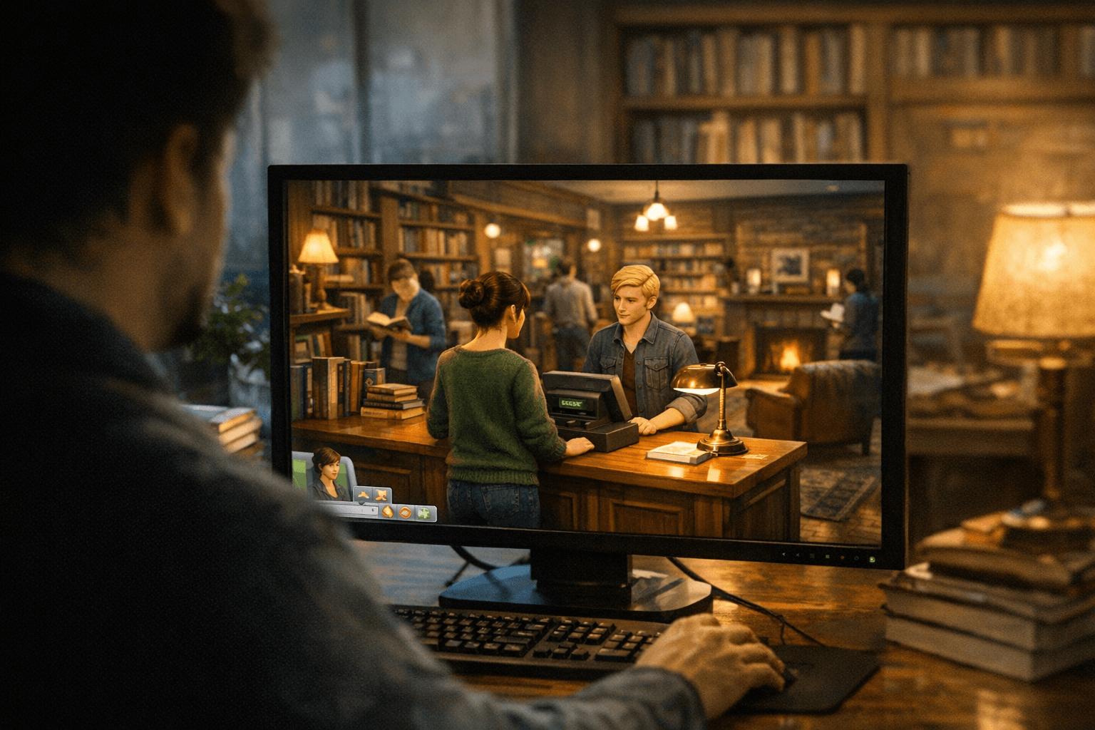 VALIA’s Quiet Corner adds a cozy bookstore vibe to The Sims 4