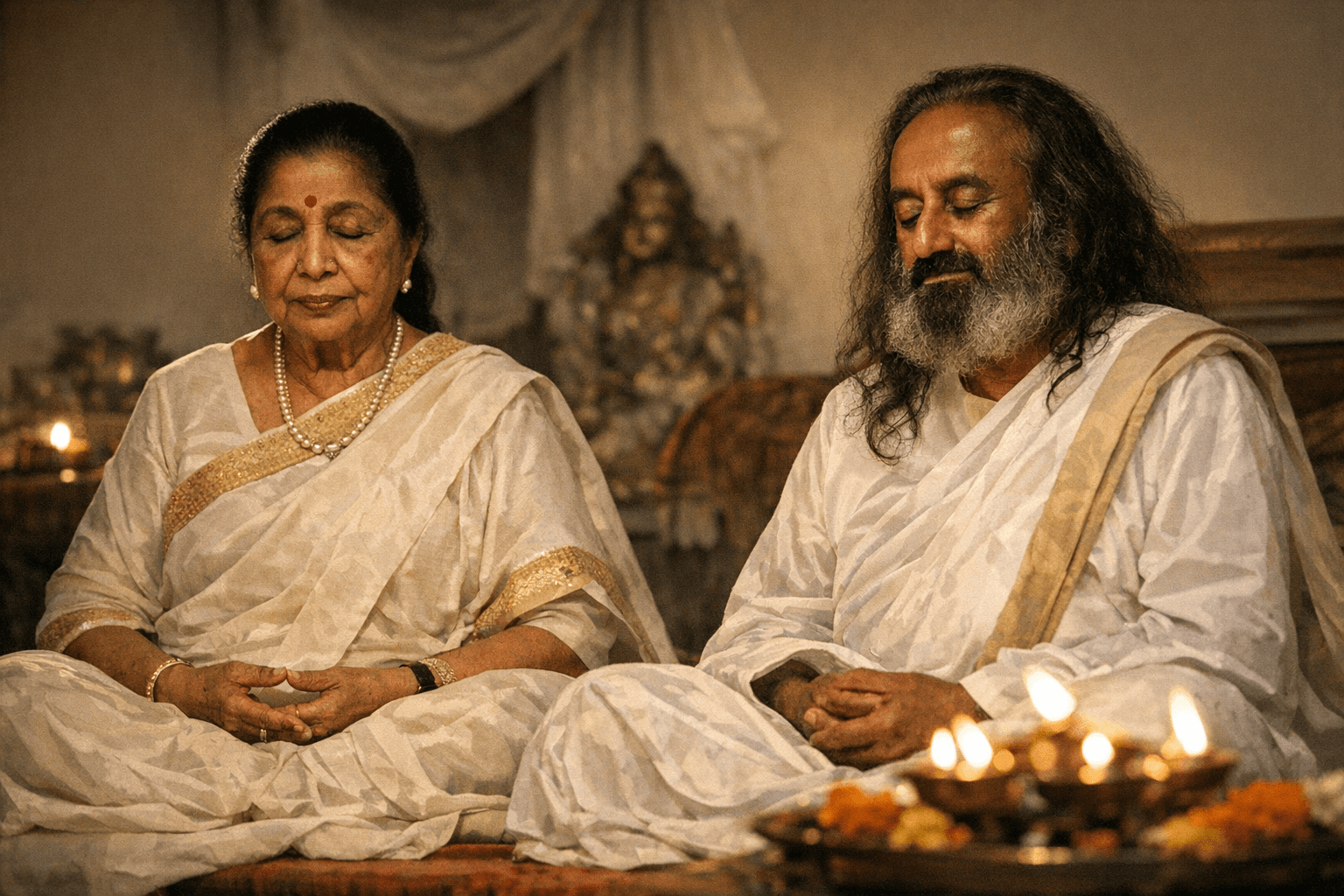 Sri Sri Ravi Shankar recalls Asha Bhosle’s daily meditation and spiritual discipline