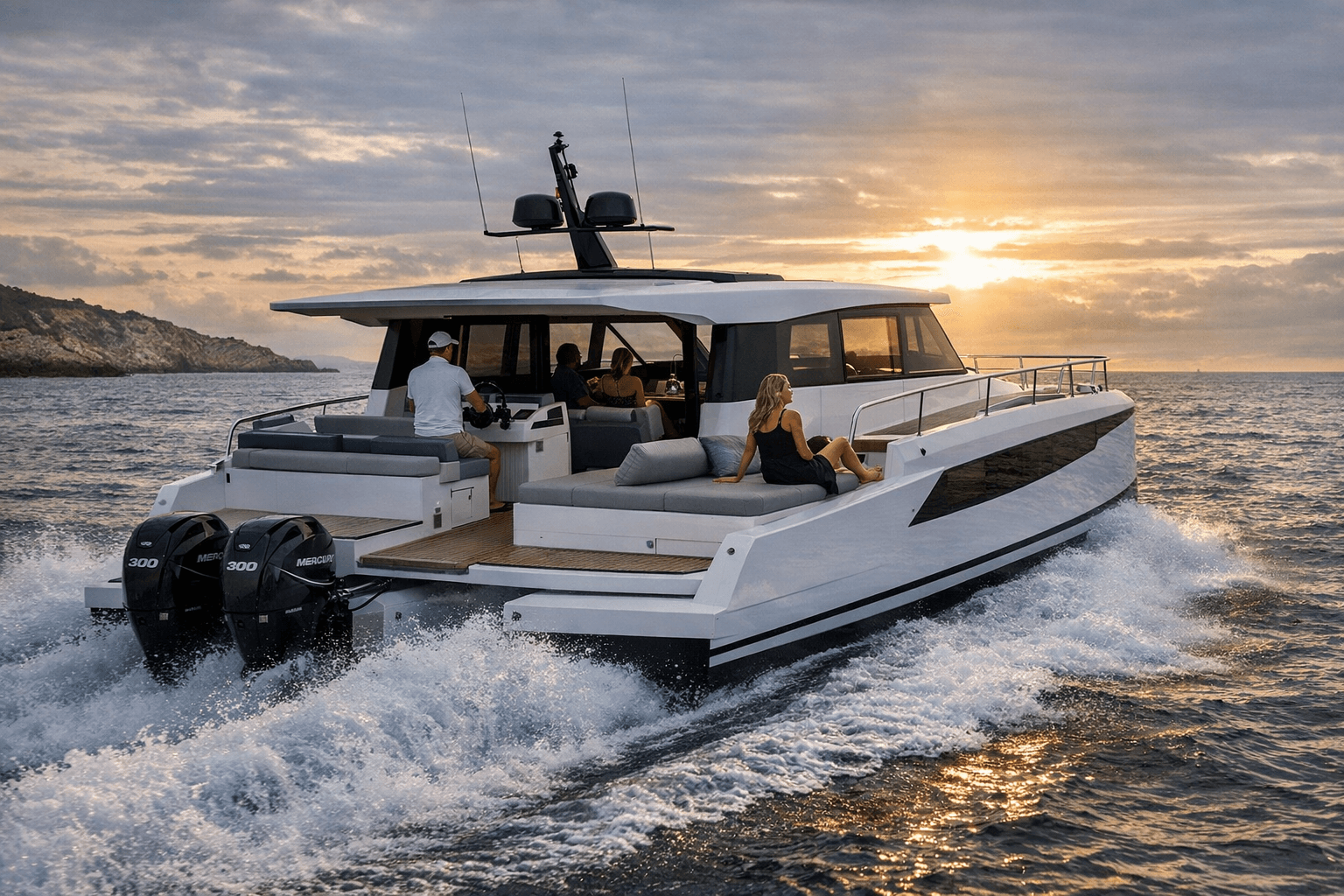 Catana Group launches YOT 41 power catamaran with spacious single-level deck