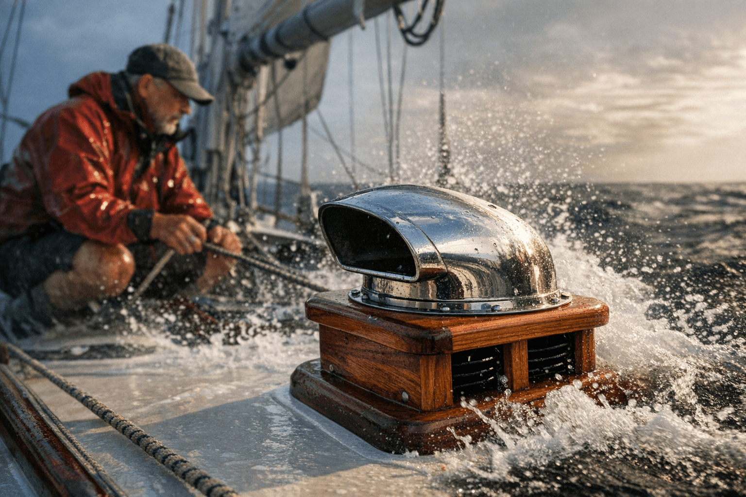 Build a cedar dorade, keep air moving, water out offshore