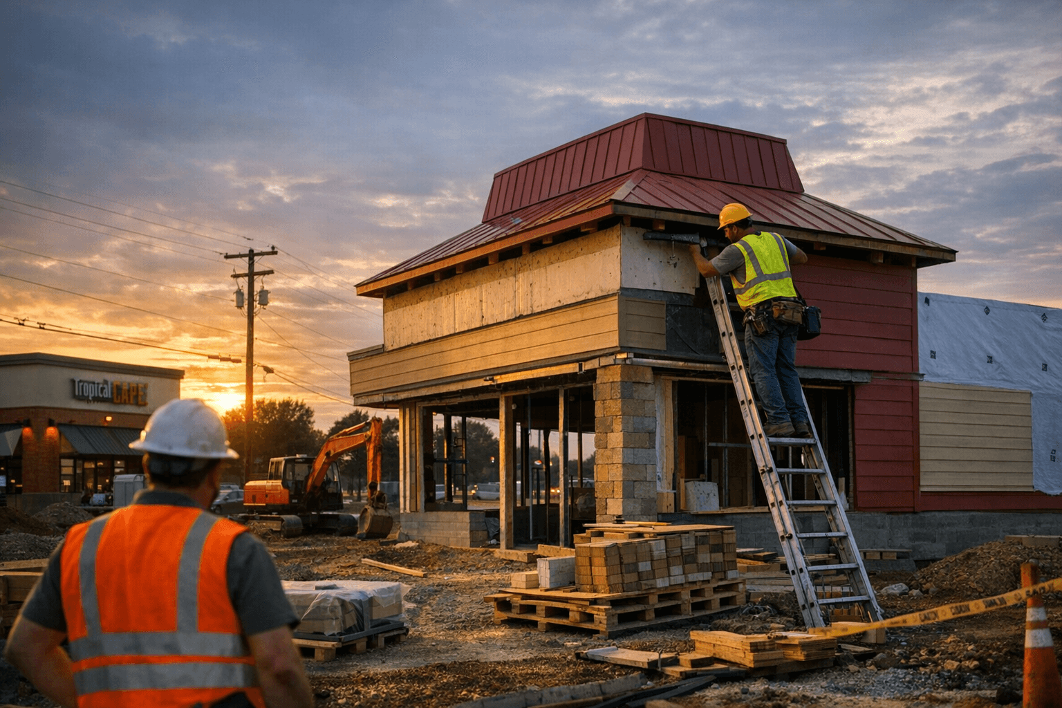New Pizza Hut under construction on Austin Peay Highway in Memphis