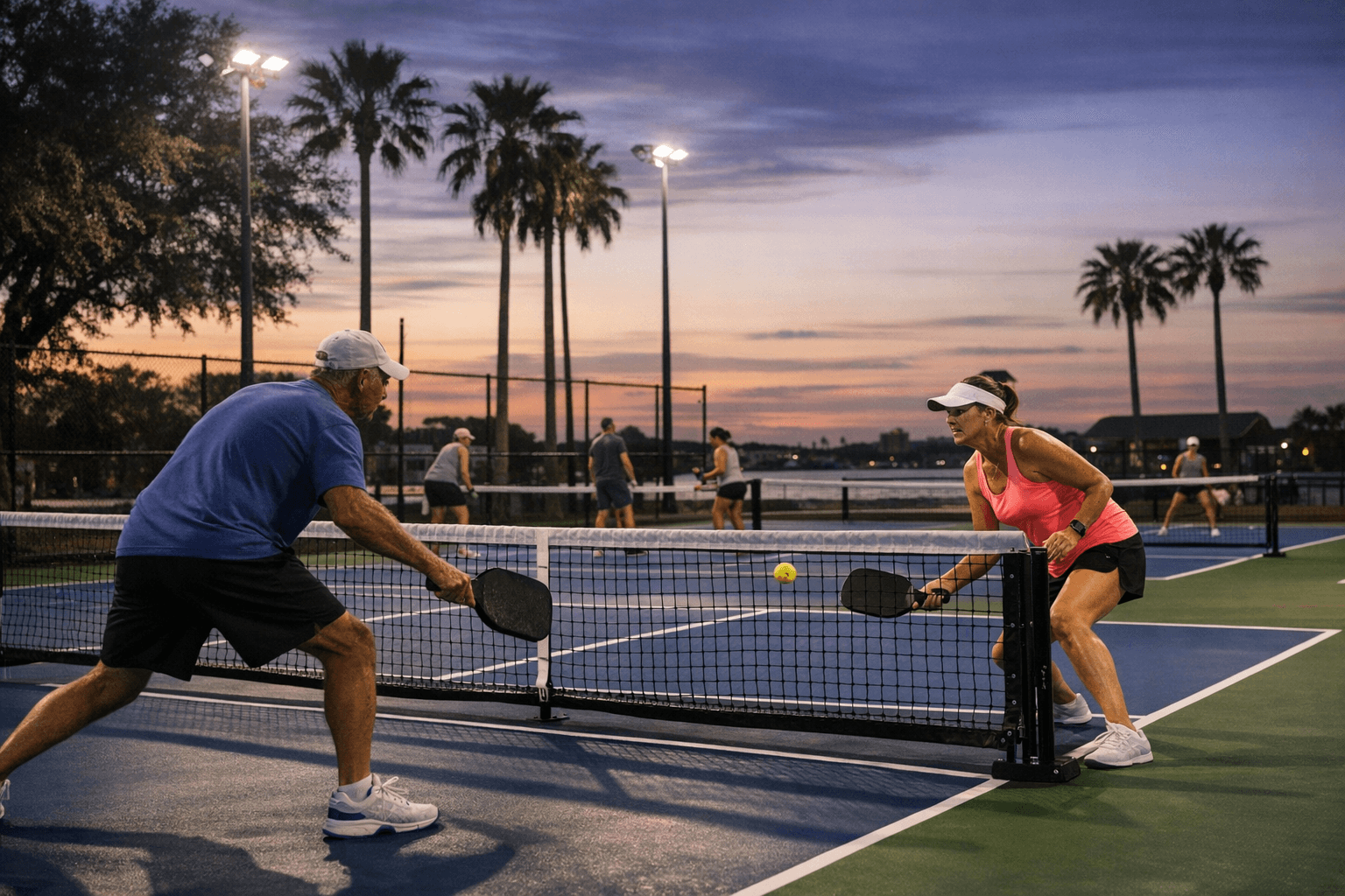 Treasure Island adds six cushioned pickleball courts at Rosselli Park