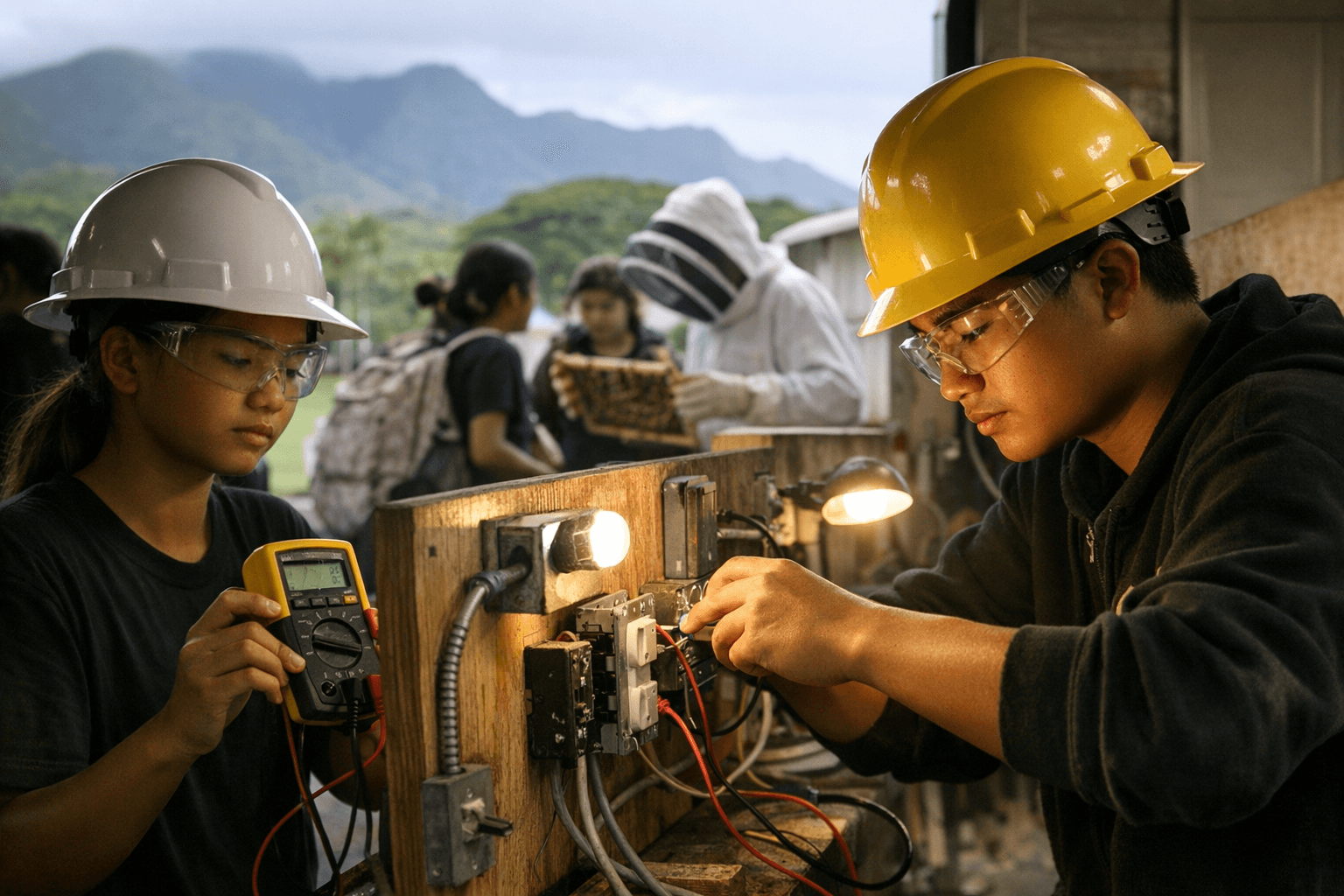 65 charter school students explore careers at Kauai Community College event