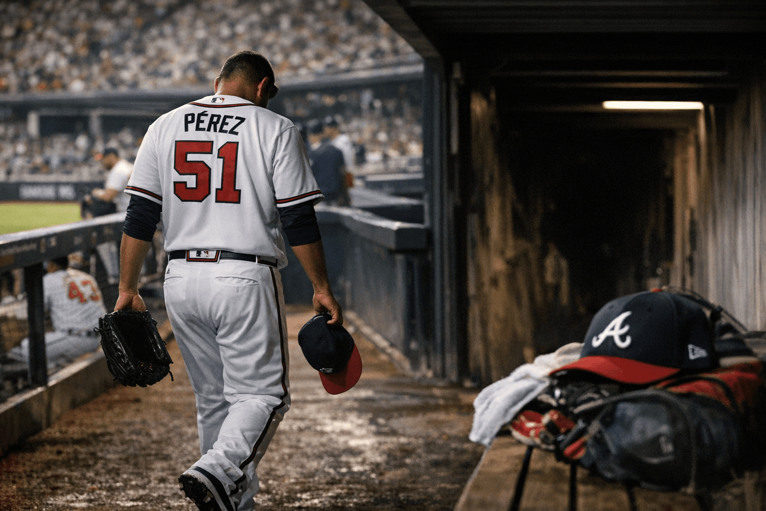 Braves outright Martín Pérez to Gwinnett, veteran lefty elects free agency