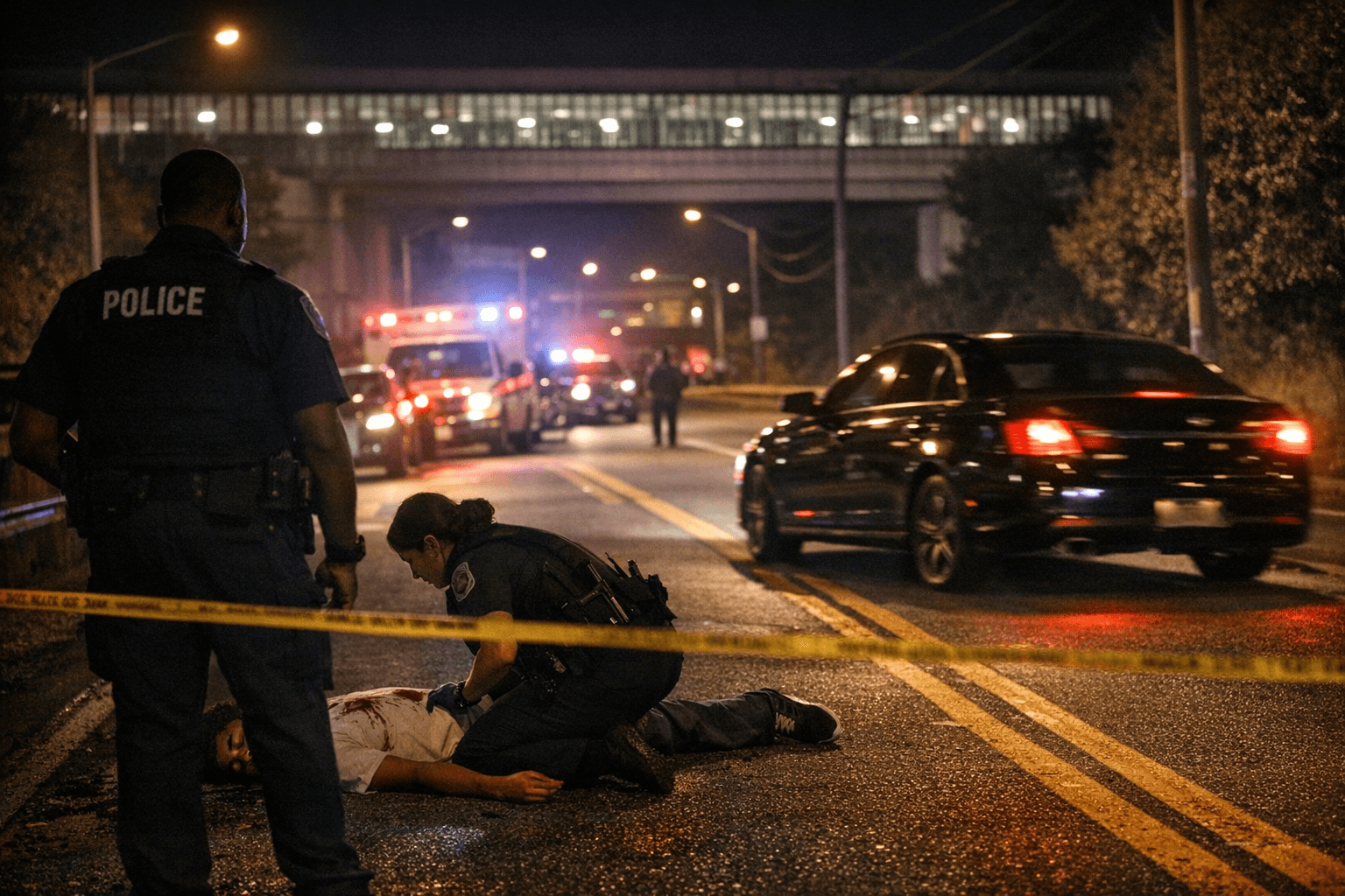 Teen boy shot on Lottsford Road in Largo, police seek black sedan