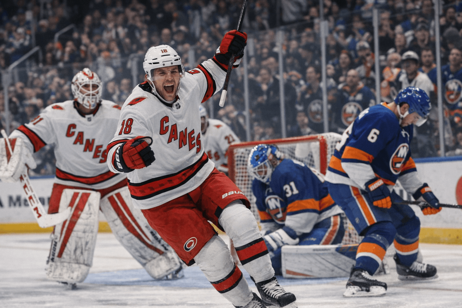 Jankowski lifts Hurricanes past Islanders to clinch Eastern Conference top spot